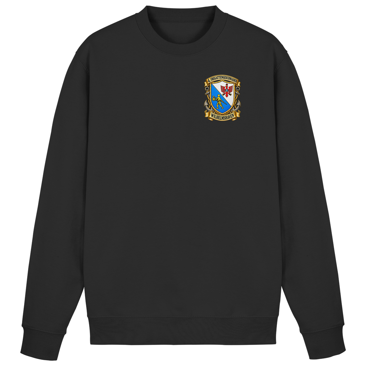 Wappen 4. Fregattengeschwader - Wilhelmshaven - Brustlogo - Basic Sweatshirt