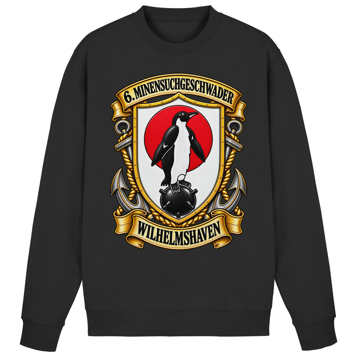 Wappen 6. Minensuchgeschwader - WILHELMSHAVEN - Basic Sweatshirt