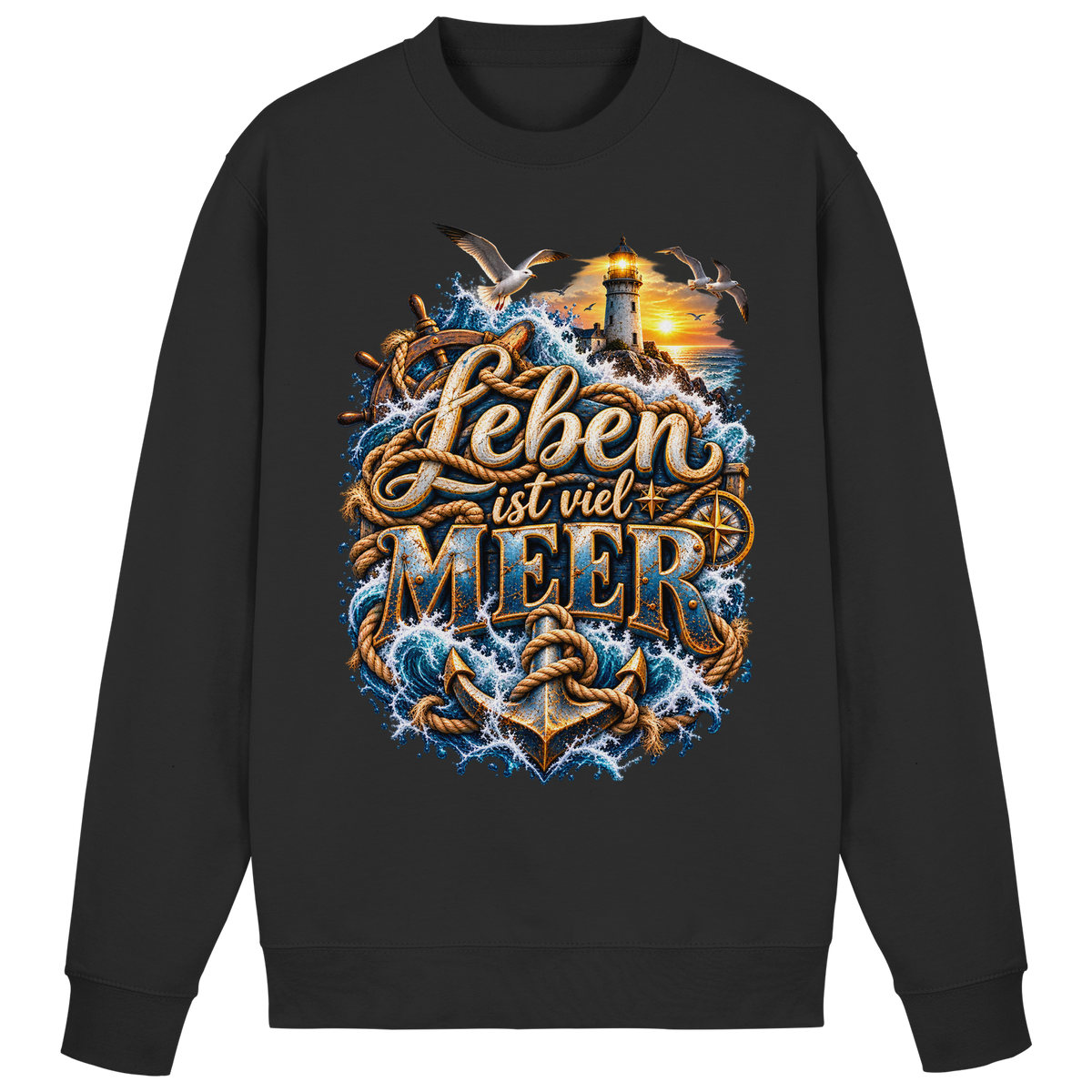 Leben ist viel Meer - Basic Sweatshirt