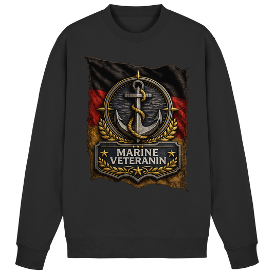 MARINE VETERANIN Flagge - Basic Sweatshirt