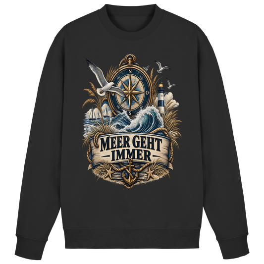 Meer geht immer - Kompass - Basic Sweatshirt