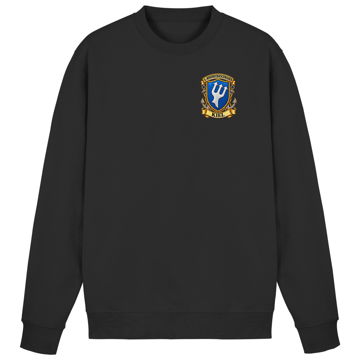 Wappen 5. Minensuchgeschwader - KIEL - Brustlogo  - Basic Sweatshirt