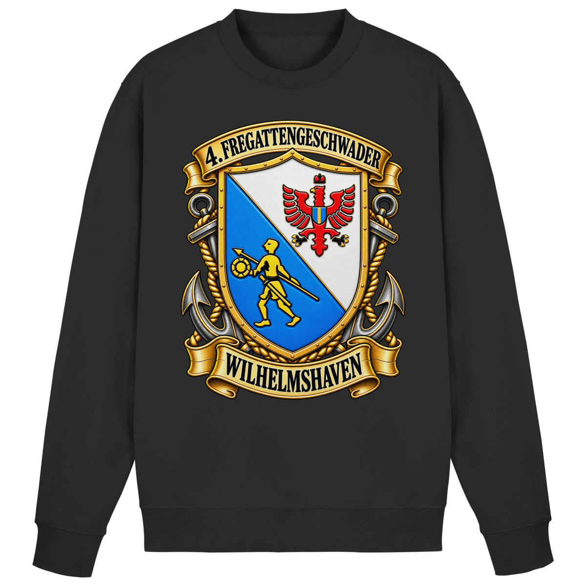 Wappen 4. Fregattengeschwader - Wilhelmshaven  - Basic Sweatshirt