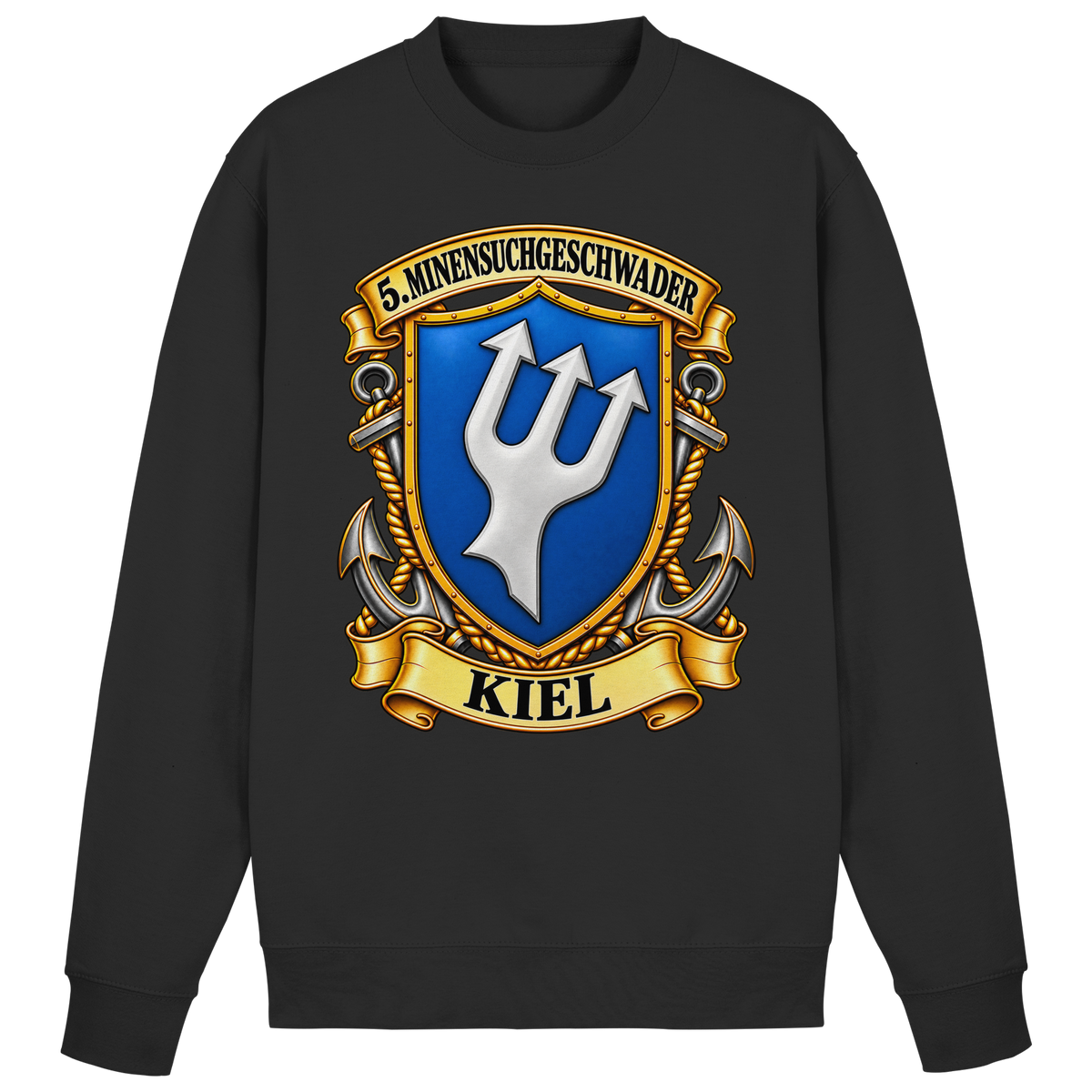 Wappen 5. Minensuchgeschwader - KIEL - Basic Sweatshirt