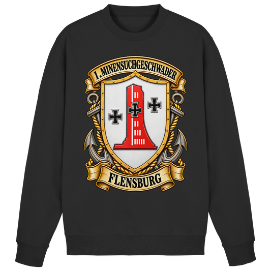 Wappen 1. Minensuchgeschwader - FLENSBURG - Basic Sweatshirt