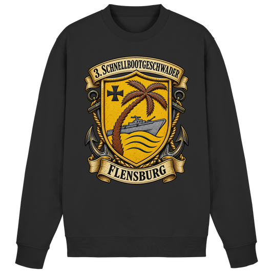 Wappen 3. Schnellbootgeschwader - FLENSBURG - Basic Sweatshirt
