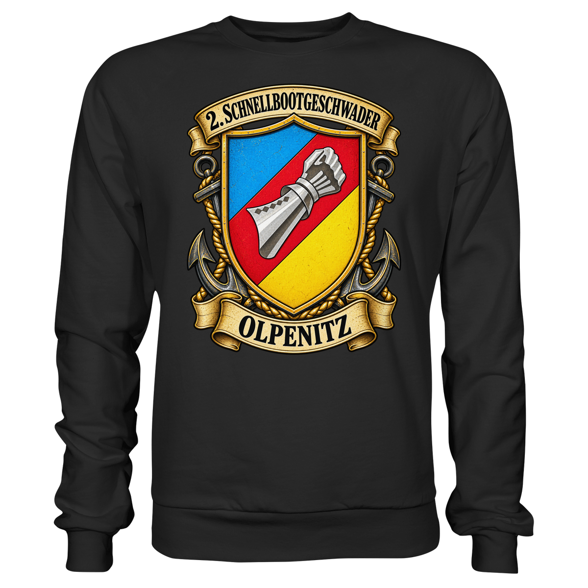 Wappen 2. Schnellbootgeschwader - Olpenitz - Basic Sweatshirt