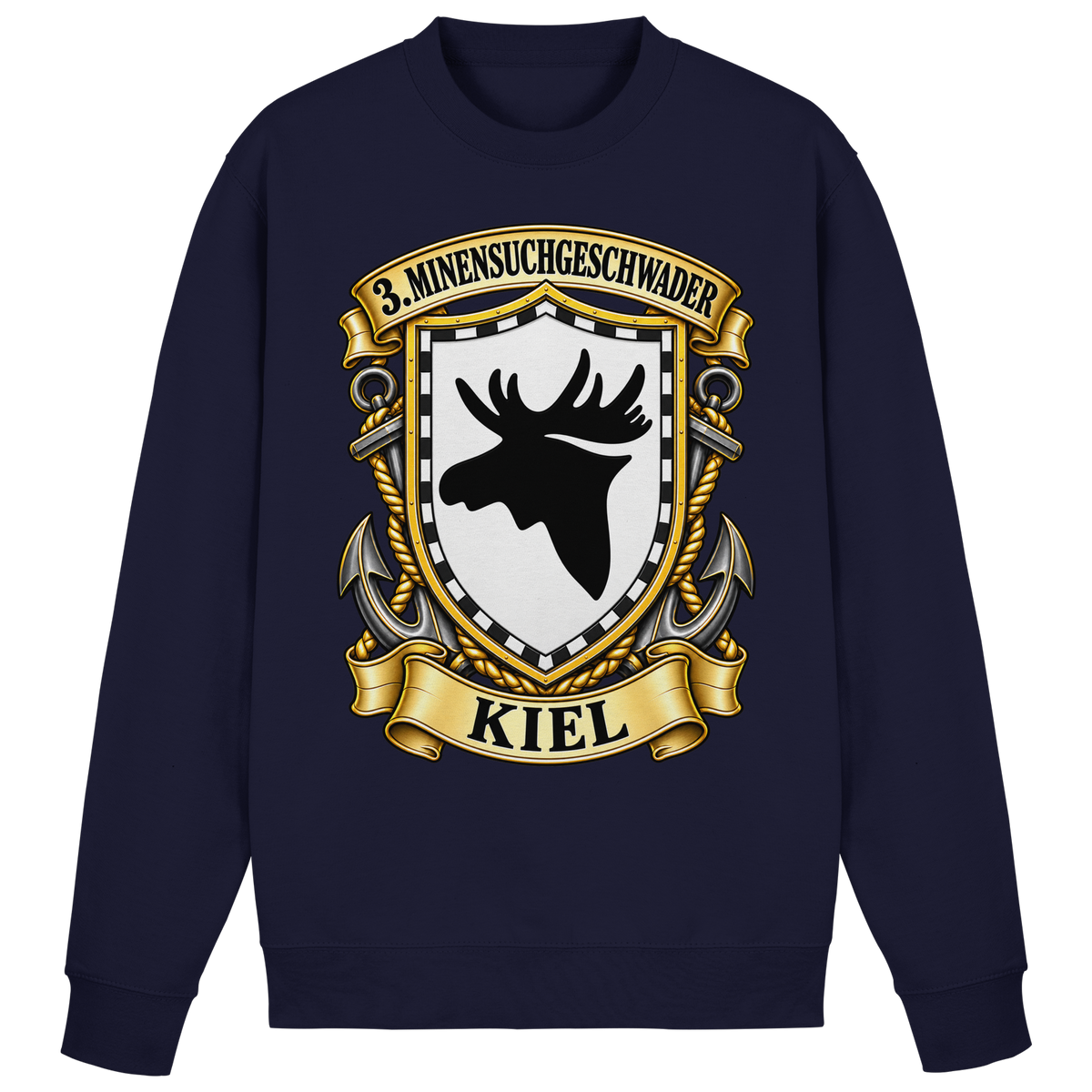 Wappen 3. Minensuchgeschwader - KIEL - Basic Sweatshirt
