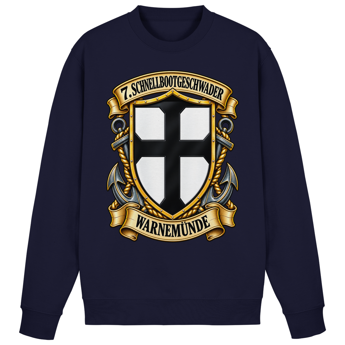 Wappen 7. Schnellbootgeschwader - WARNEMÜNDE - Basic Sweatshirt