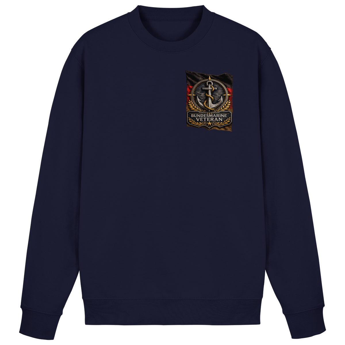 Bundesmarine Veteran Flagge - Brustlogo - Basic Sweatshirt