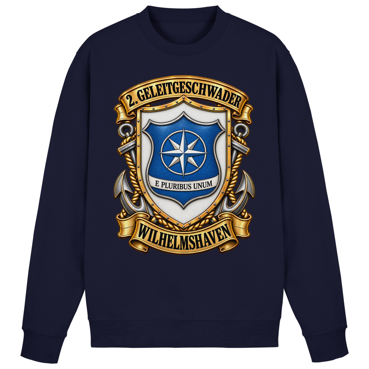 Wappen 2. Geleitgeschwader - Wilhelmshaven - Basic Sweatshirt