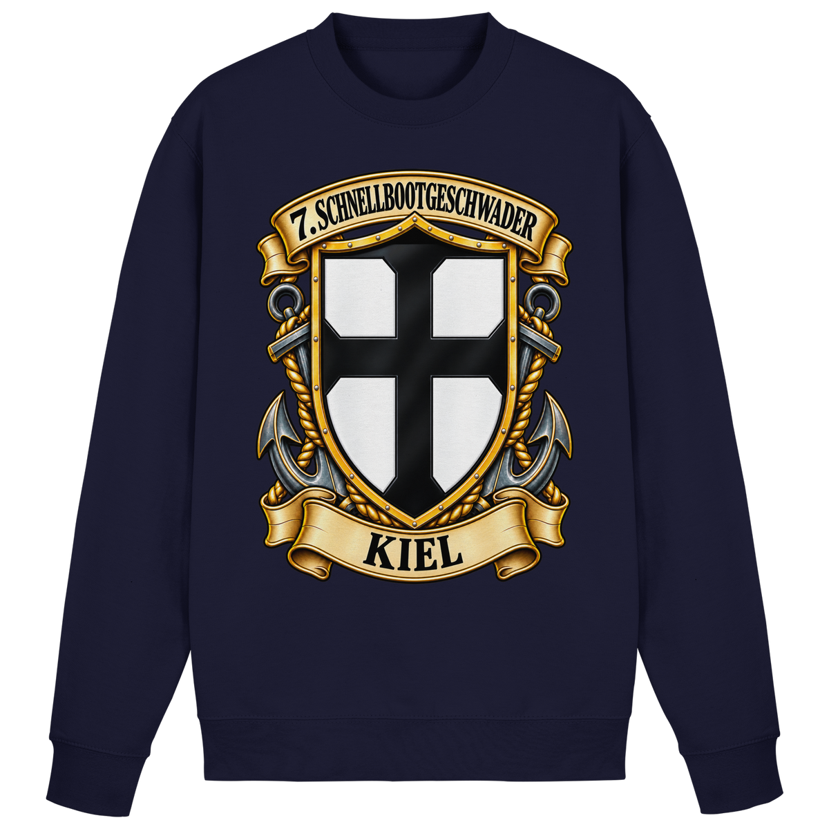 Wappen 7. Schnellbootgeschwader - KIEL - Basic Sweatshirt
