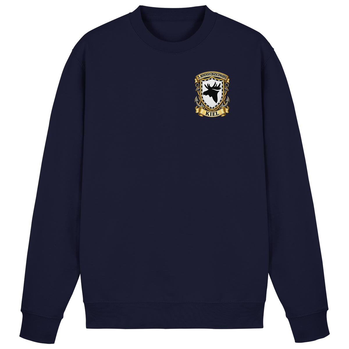 Wappen 3. Minensuchgeschwader - KIEL - Brustlogo - Basic Sweatshirt