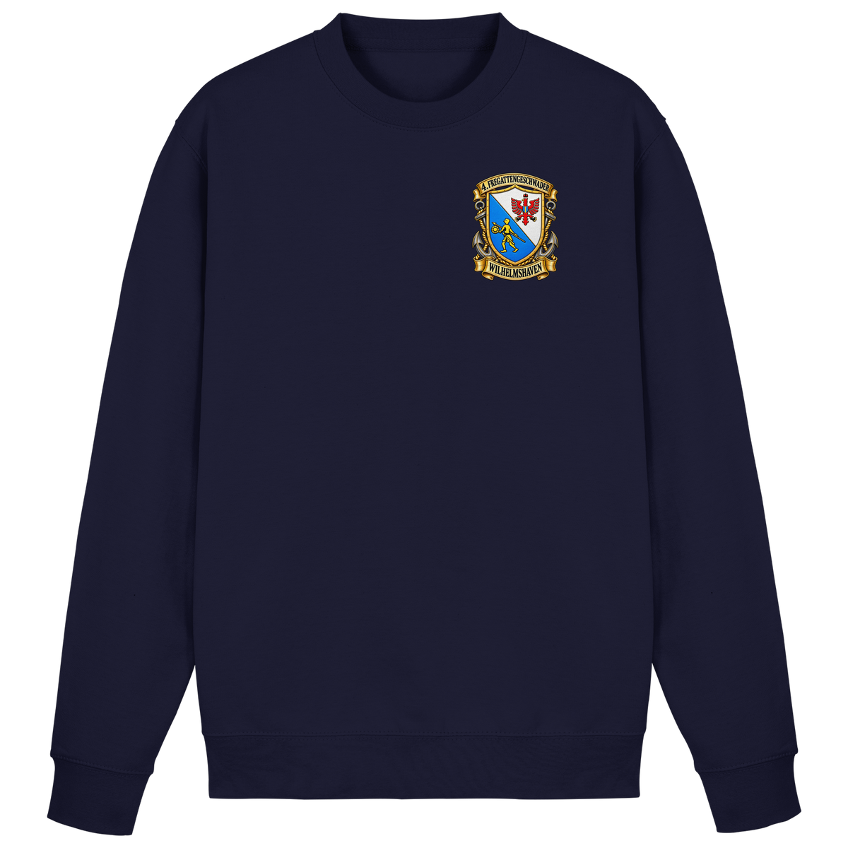 Wappen 4. Fregattengeschwader - Wilhelmshaven - Brustlogo - Basic Sweatshirt