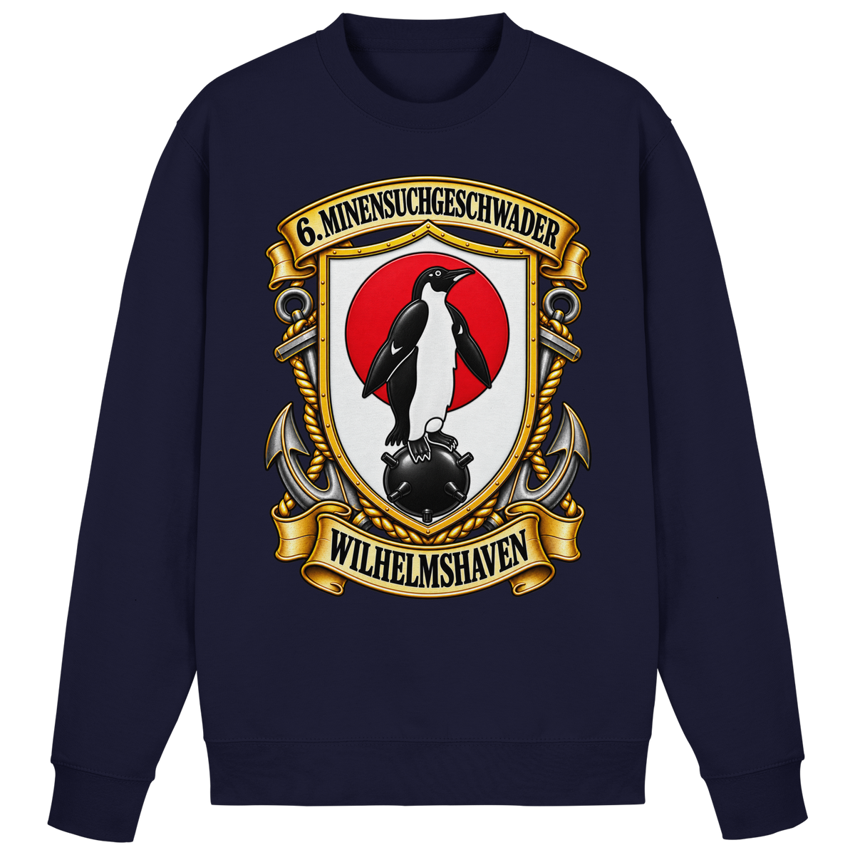 Wappen 6. Minensuchgeschwader - WILHELMSHAVEN - Basic Sweatshirt