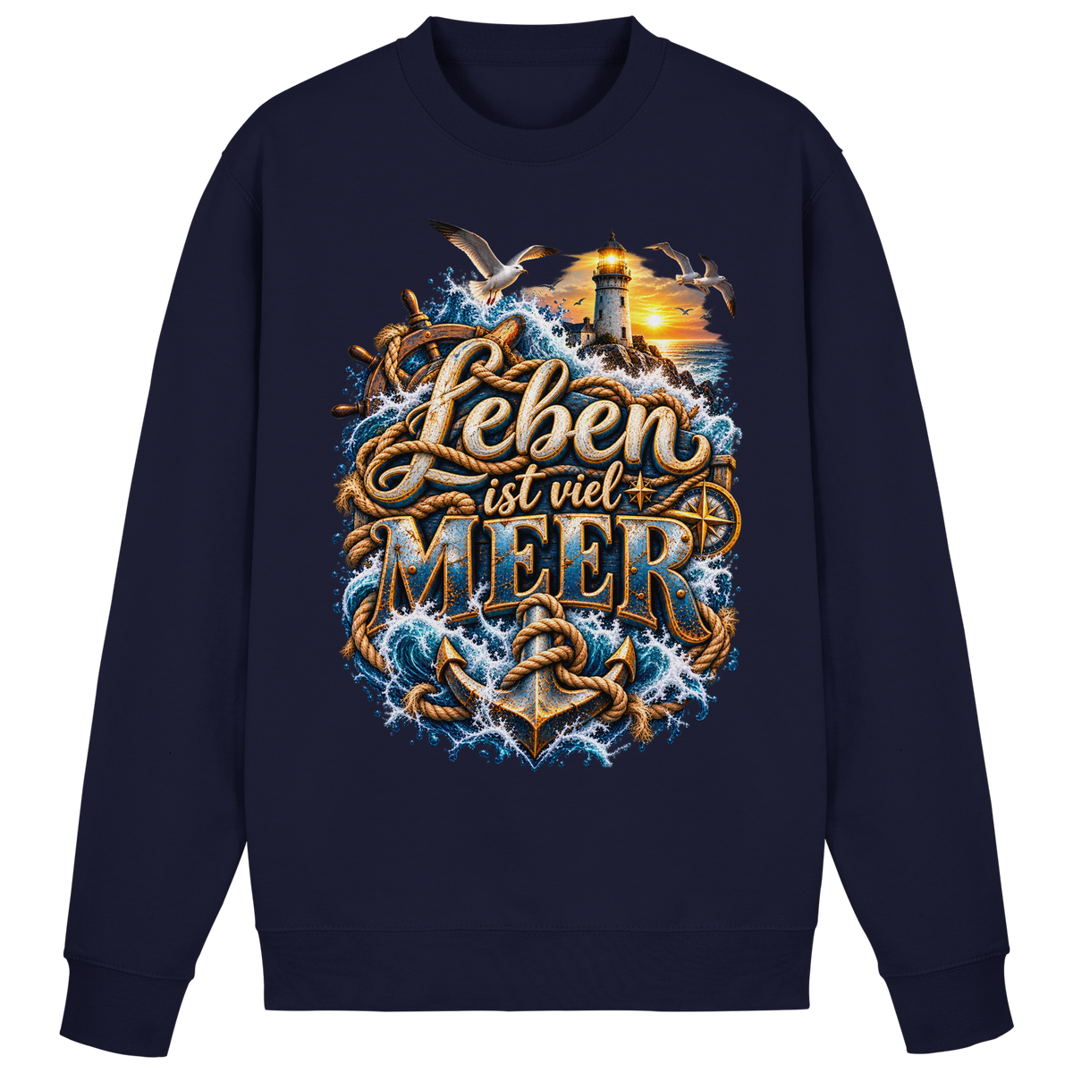 Leben ist viel Meer - Basic Sweatshirt