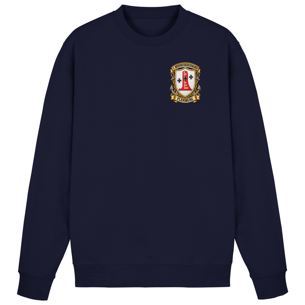 Wappen 1. Minensuchgeschwader - FLENSBURG - Brustlogo  - Basic Sweatshirt