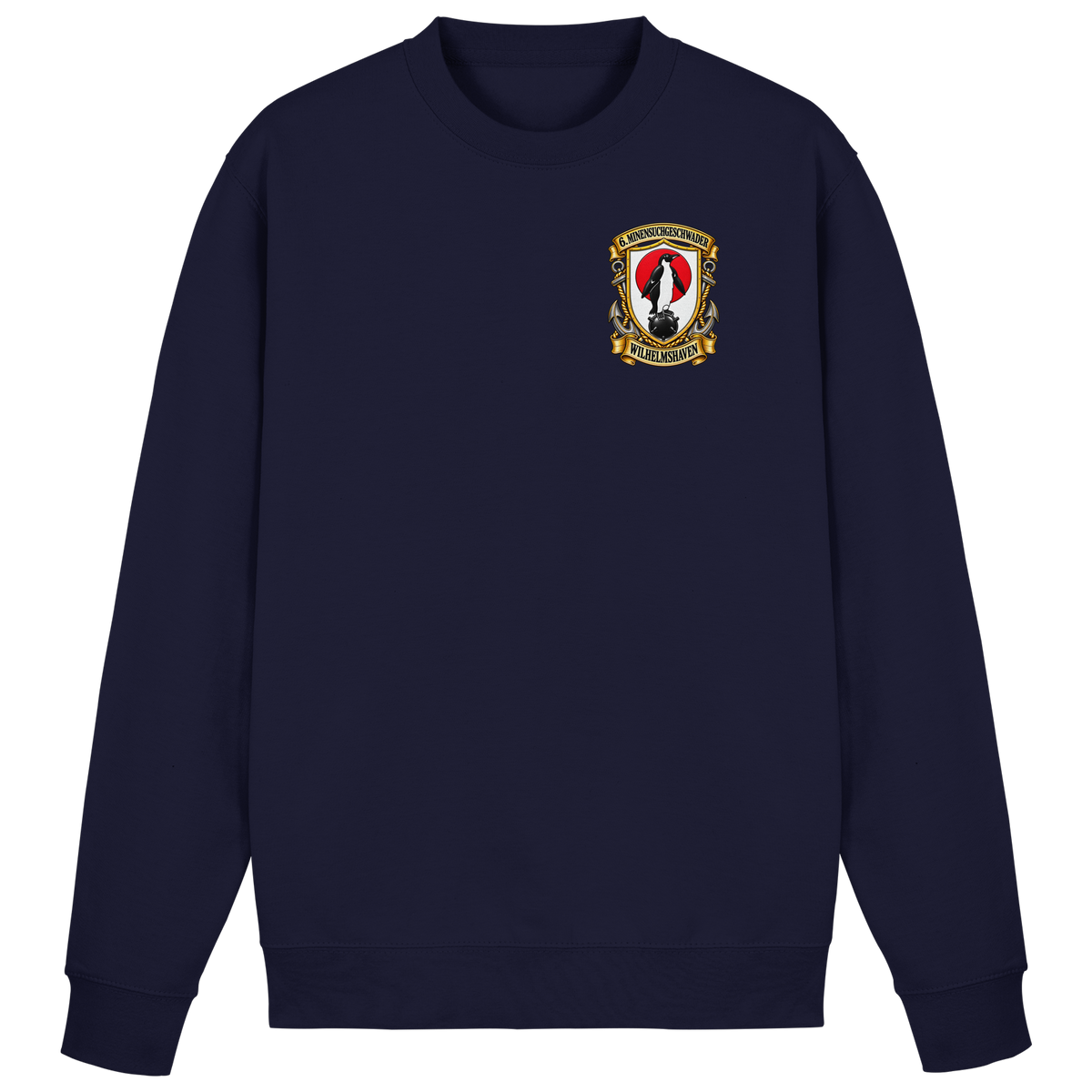 Wappen 6. Minensuchgeschwader - WILHELMSHAVEN - Brustlogo - Basic Sweatshirt