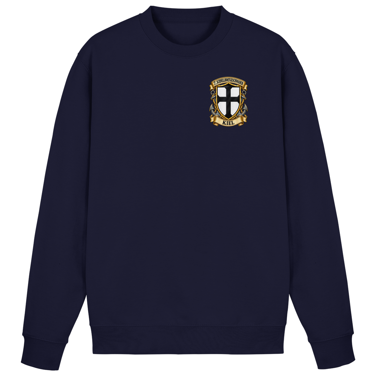 Wappen 7. Schnellbootgeschwader - KIEL - Brustlogo - Basic Sweatshirt