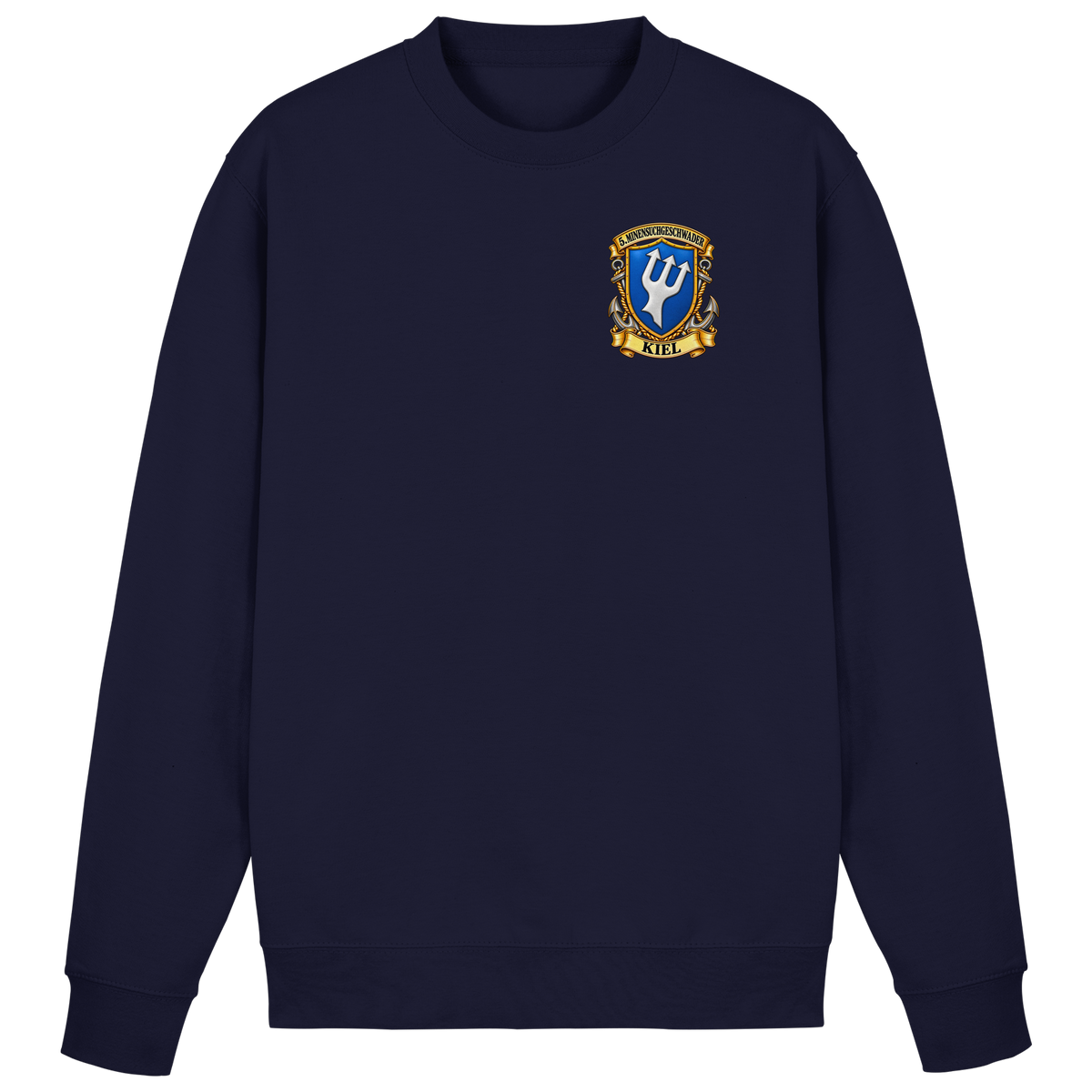 Wappen 5. Minensuchgeschwader - KIEL - Brustlogo  - Basic Sweatshirt