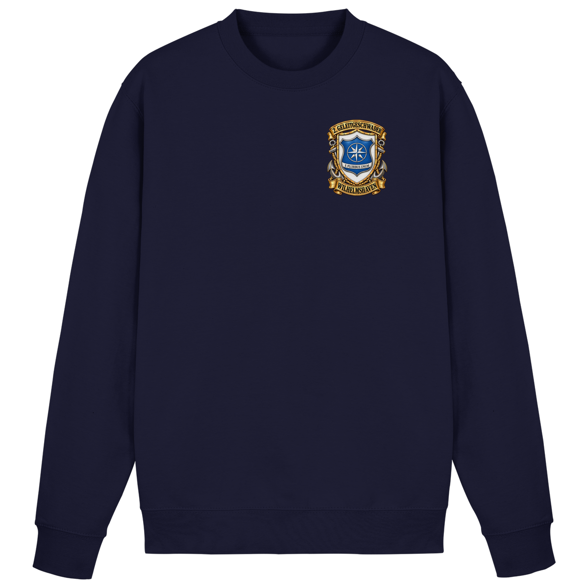 Wappen 2. Geleitgeschwader - Wilhelmshaven - Brustlogo - Basic Sweatshirt