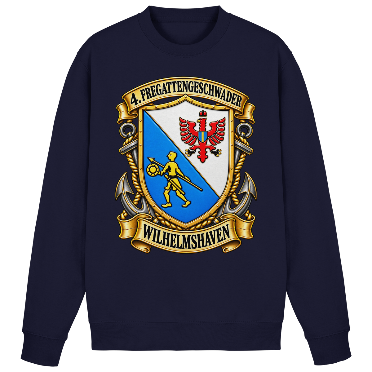Wappen 4. Fregattengeschwader - Wilhelmshaven  - Basic Sweatshirt