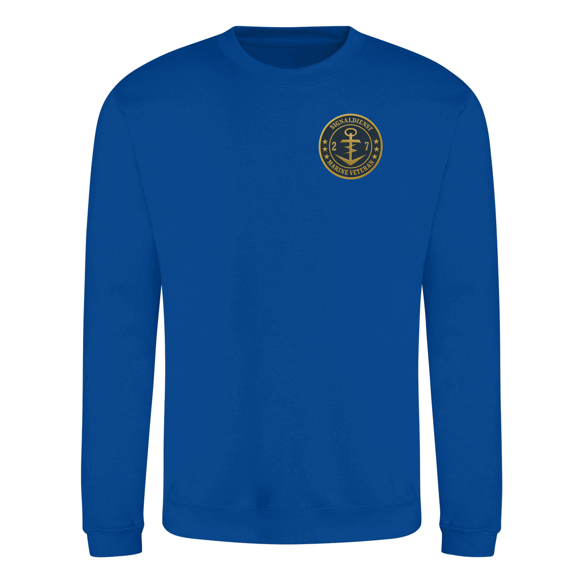 Marine Veteran 27er SIGNALDIENST - Metalleffekt - Basic Sweatshirt