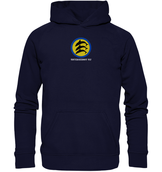U17 Wappen mittig, U-Bootabzeichen - Basic Unisex Hoodie