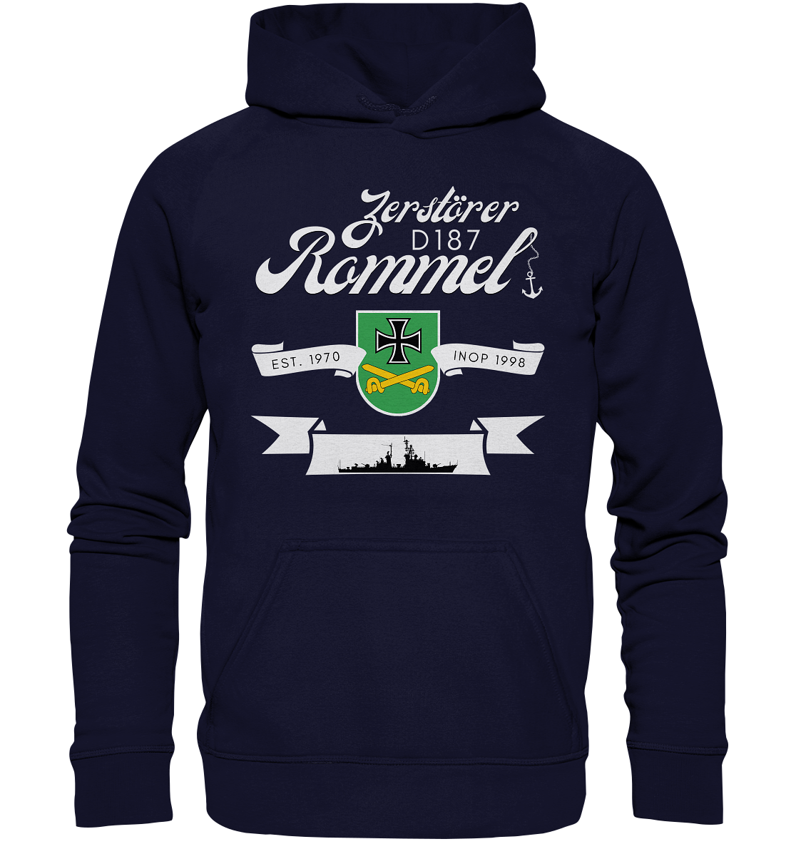 Zerstörer D187 ROMMEL EST. 1970 - Basic Unisex Hoodie