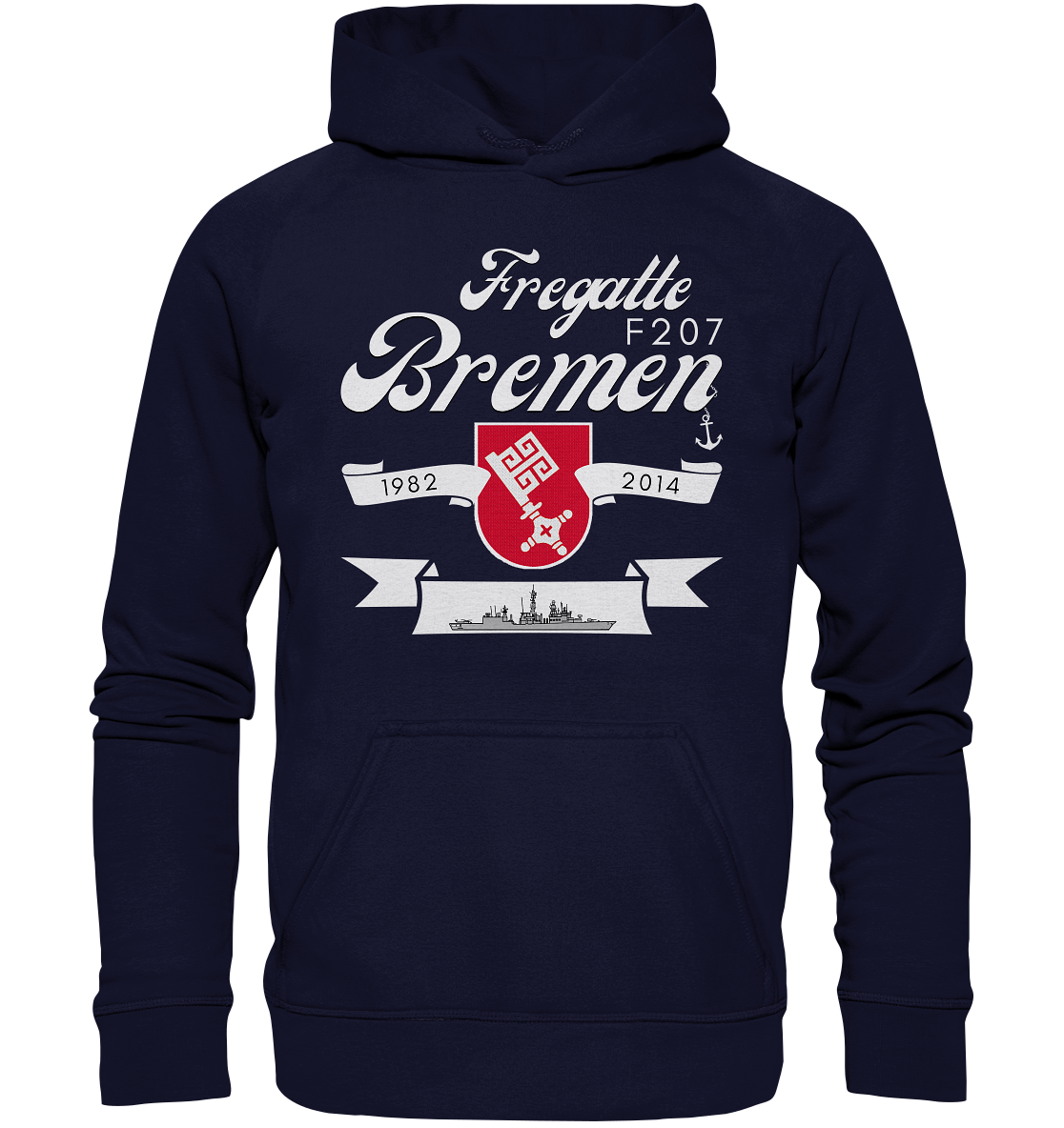 Fregatte F207 BREMEN 1982-2014  - Basic Unisex Hoodie