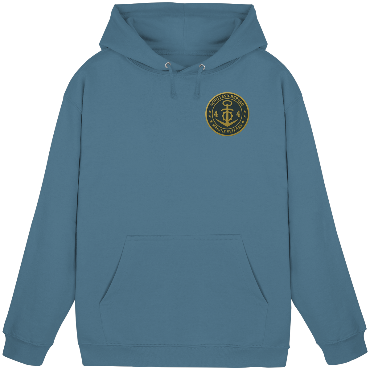 Marine Veteran 44er SCHIFFSSICHERUNG - Metalleffekt - Basic Unisex Hoodie