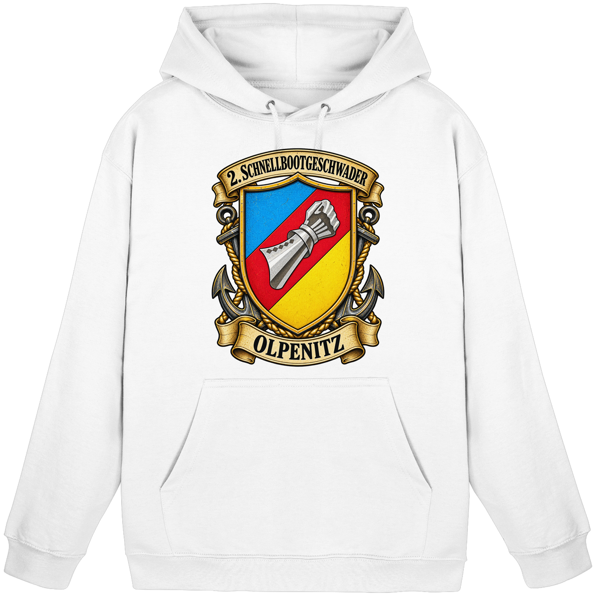 Wappen 2. Schnellbootgeschwader - Olpenitz - Basic Unisex Hoodie