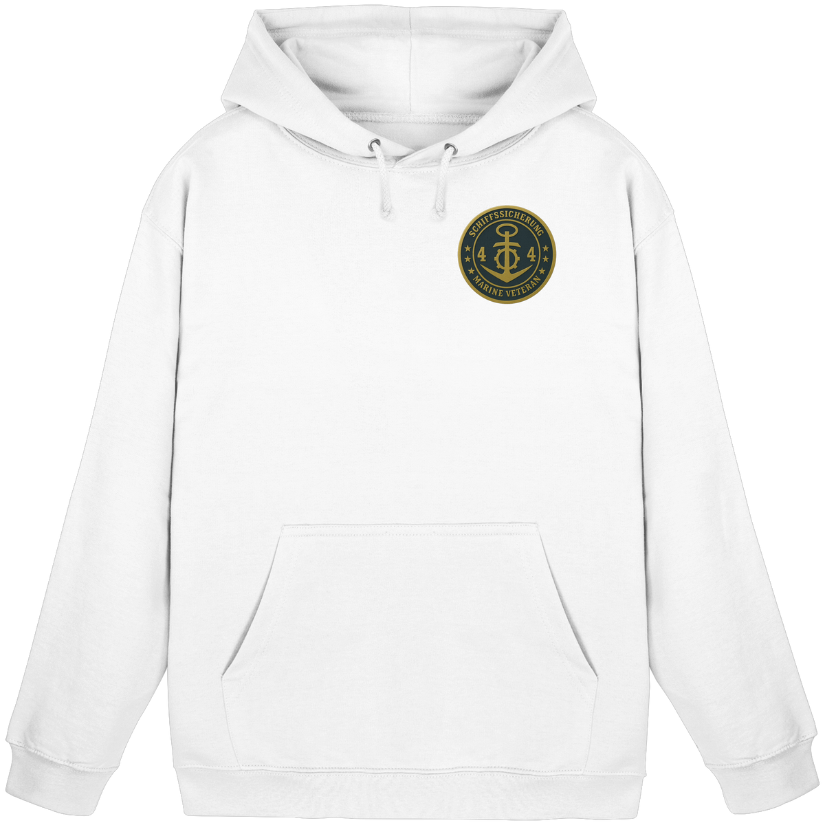 Marine Veteran 44er SCHIFFSSICHERUNG - Metalleffekt - Basic Unisex Hoodie