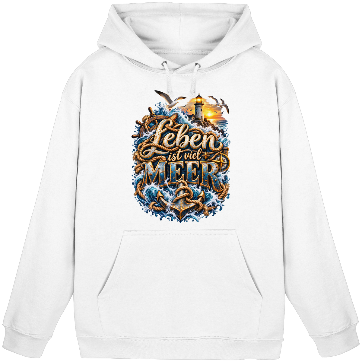 Leben ist viel Meer - Basic Unisex Hoodie