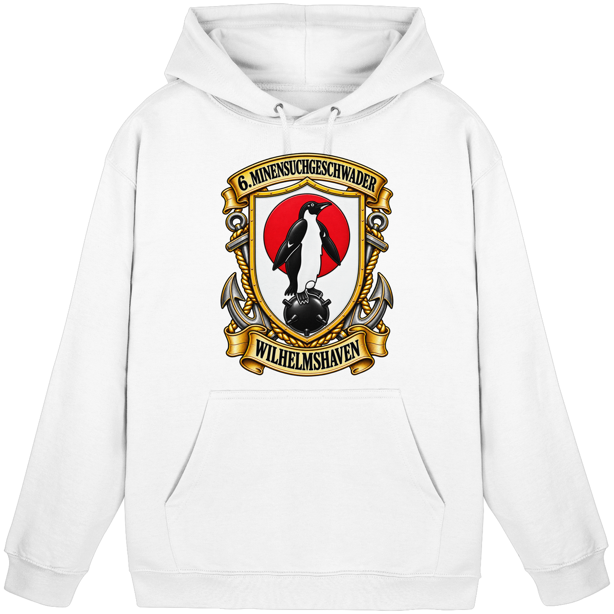 Wappen 6. Minensuchgeschwader - WILHELMSHAVEN - Basic Unisex Hoodie