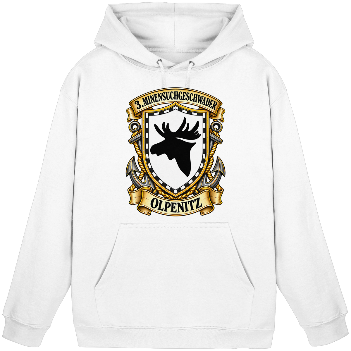 Wappen 3. Minensuchgeschwader - OLPENITZ - Basic Unisex Hoodie