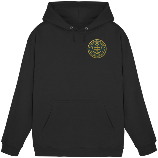 Marine Veteran 55er FLUGGERÄTETECHNIK - Metalleffekt - Basic Unisex Hoodie