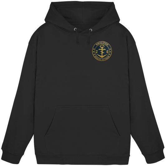 Marine Veteran 26er NAVIGATION - Metalleffekt  - Basic Unisex Hoodie