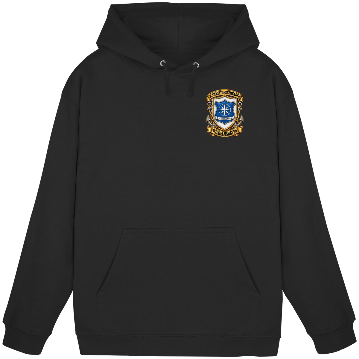 Wappen 2. Geleitgeschwader - Wilhelmshaven - Brustlogo - Basic Unisex Hoodie