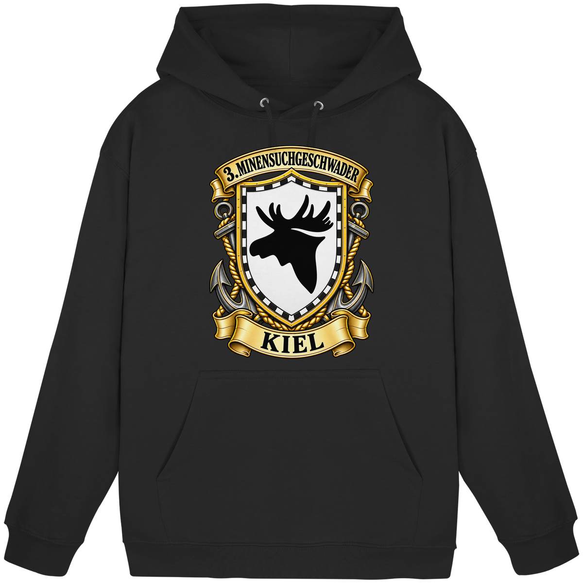 Wappen 3. Minensuchgeschwader - KIEL - Basic Unisex Hoodie