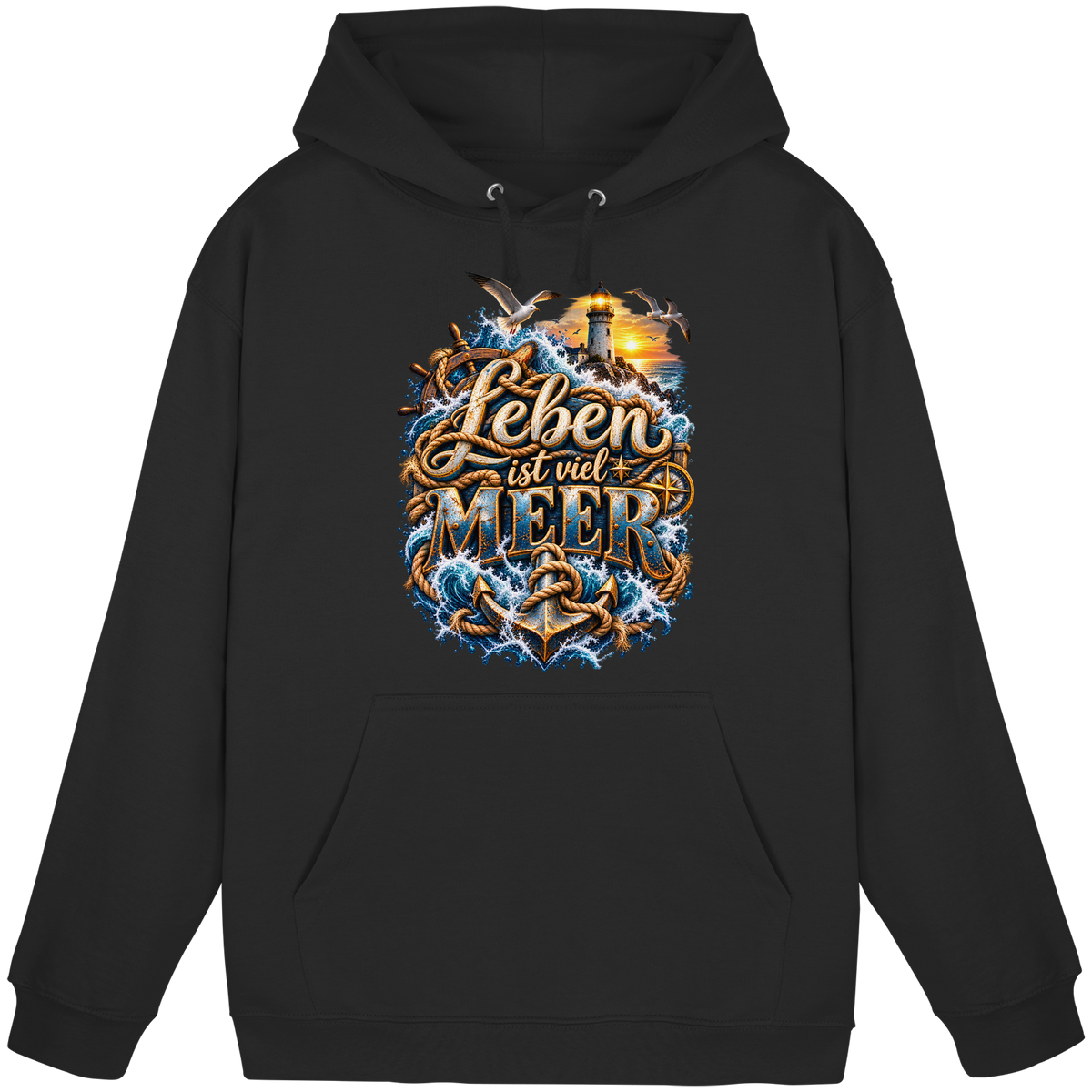 Leben ist viel Meer - Basic Unisex Hoodie