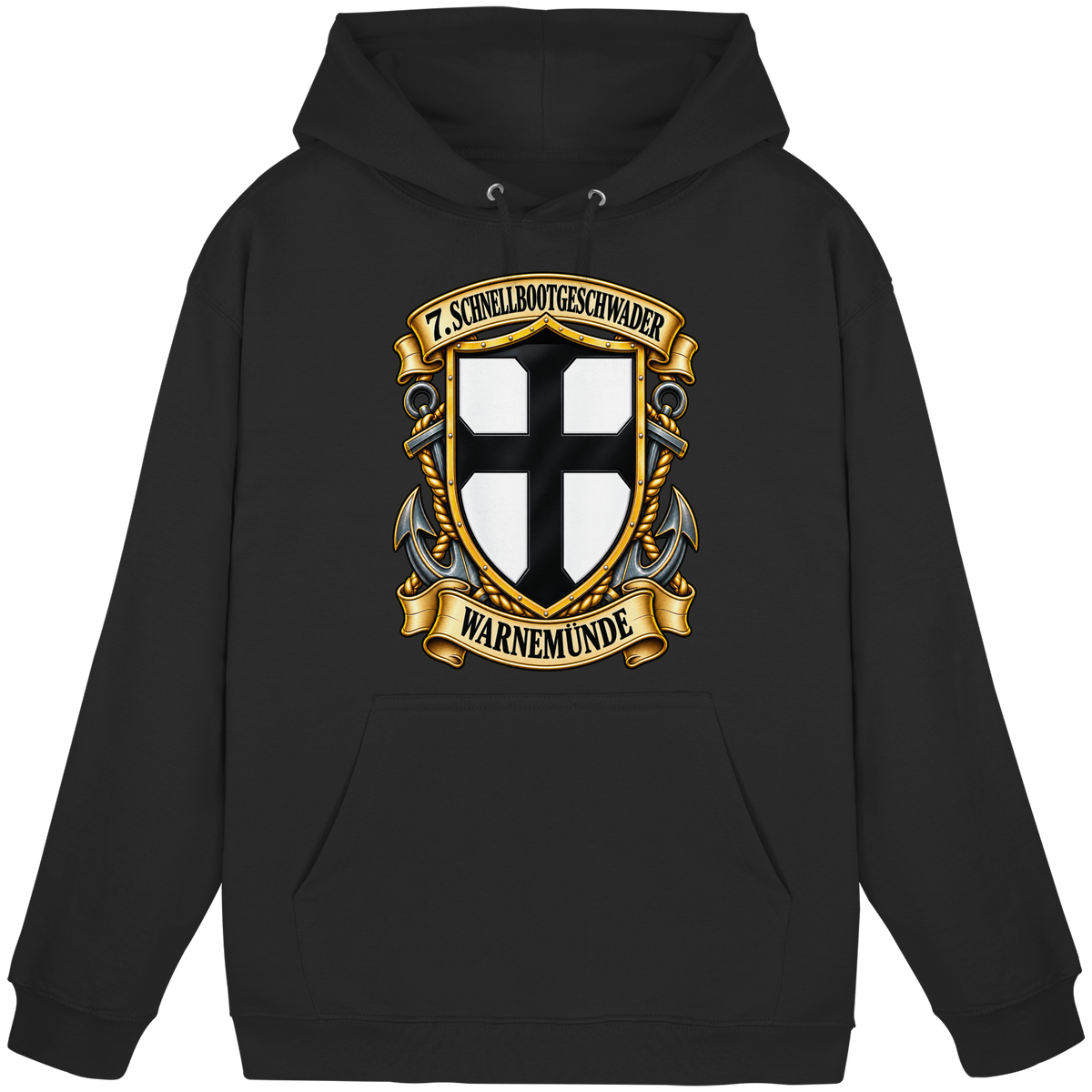 Wappen 7. Schnellbootgeschwader - WARNEMÜNDE - Basic Unisex Hoodie