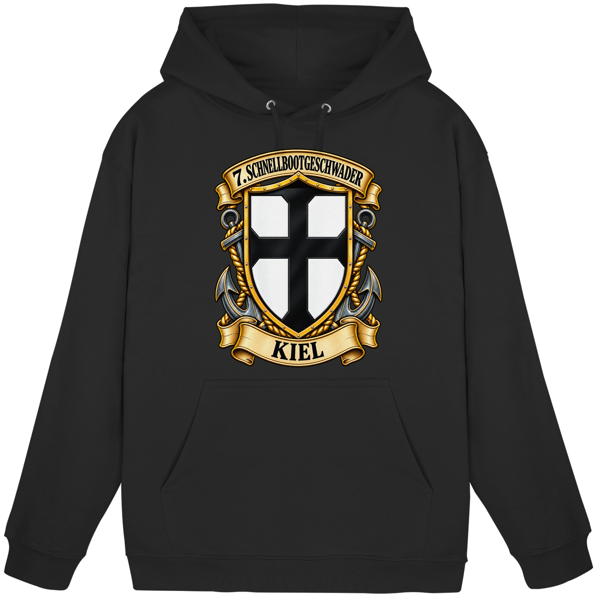 Wappen 7. Schnellbootgeschwader - KIEL - Basic Unisex Hoodie