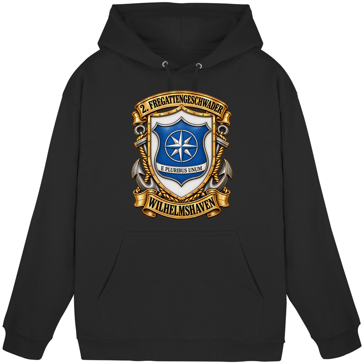 Wappen 2. Fregattengeschwader - Wilhelmshaven - Basic Unisex Hoodie