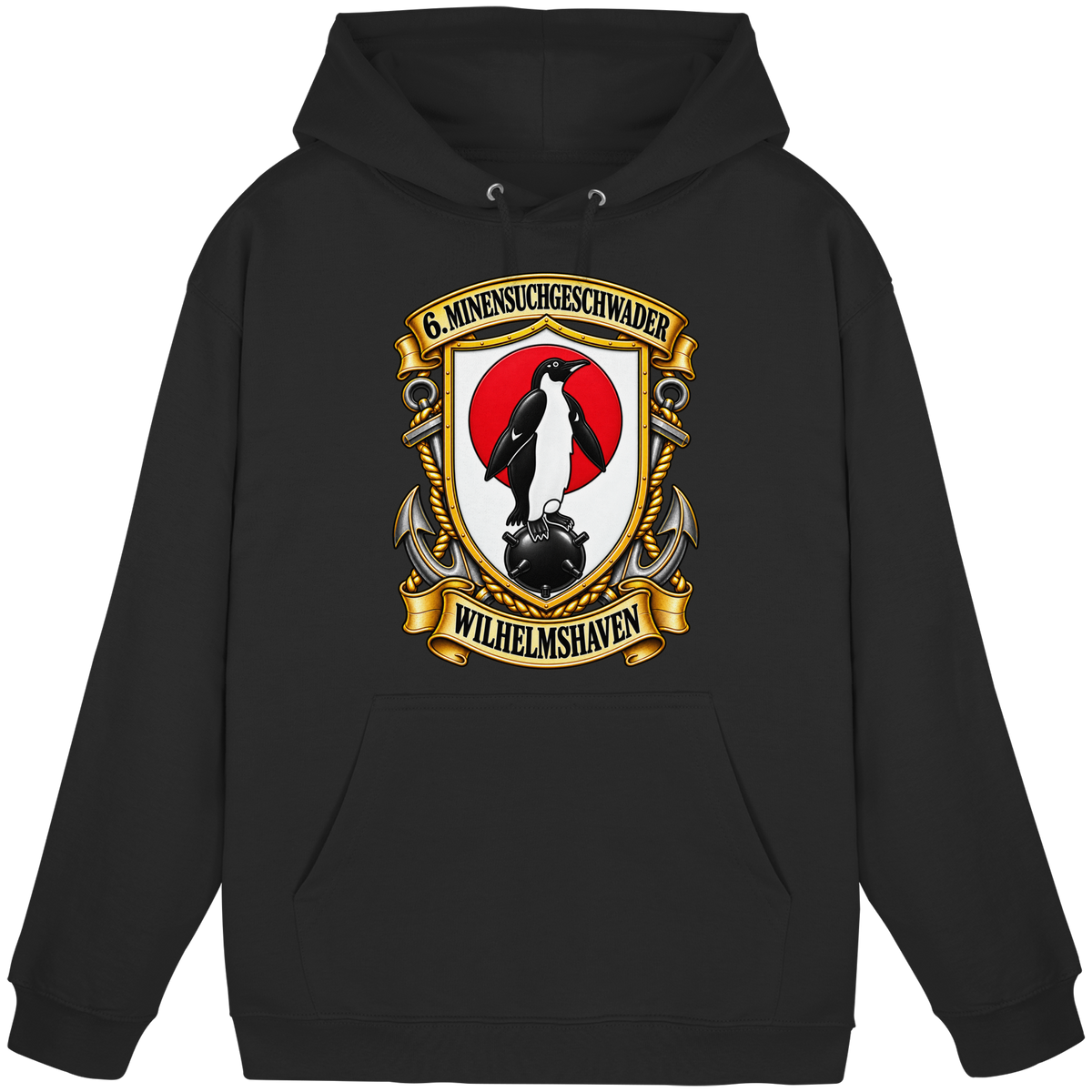 Wappen 6. Minensuchgeschwader - WILHELMSHAVEN - Basic Unisex Hoodie