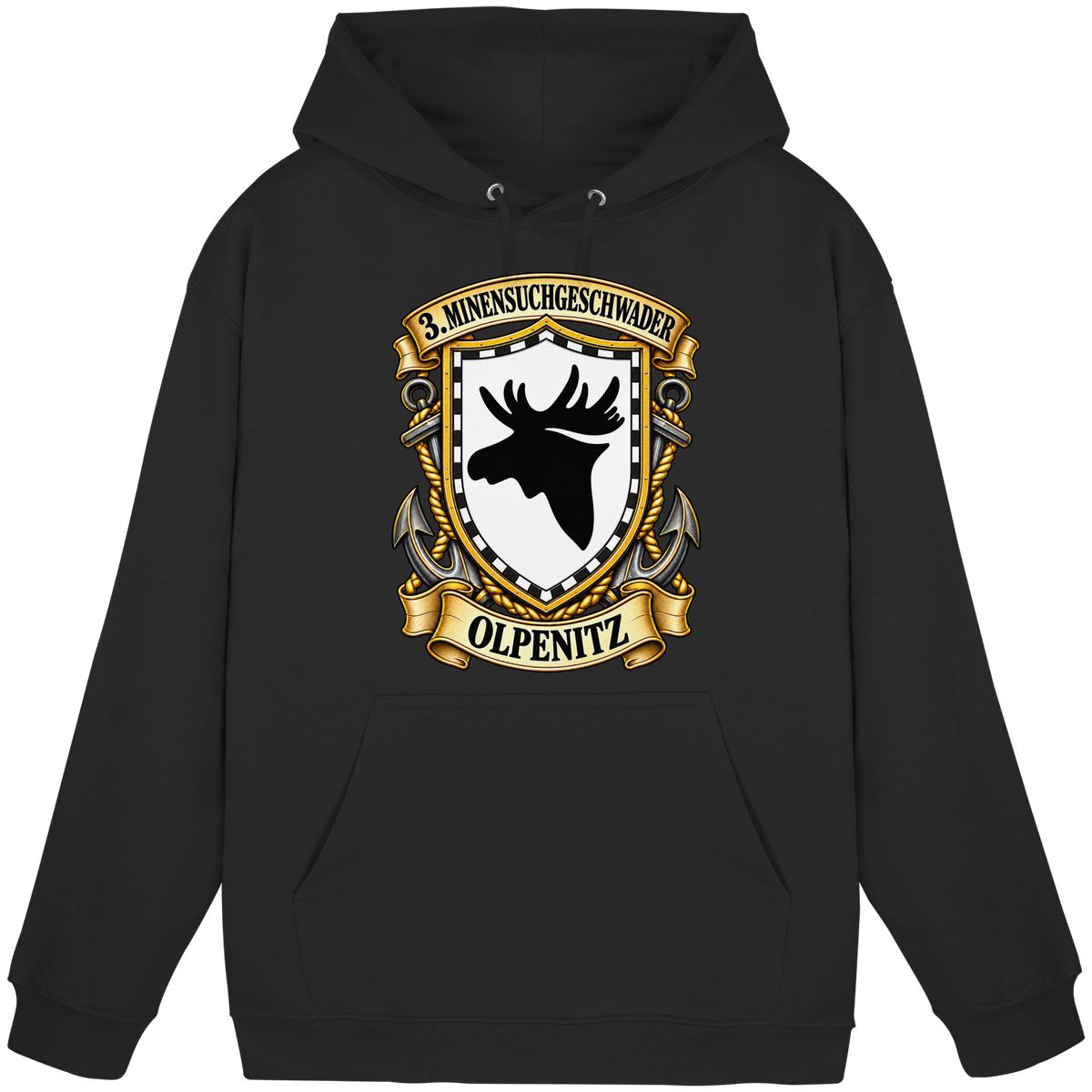 Wappen 3. Minensuchgeschwader - OLPENITZ - Basic Unisex Hoodie