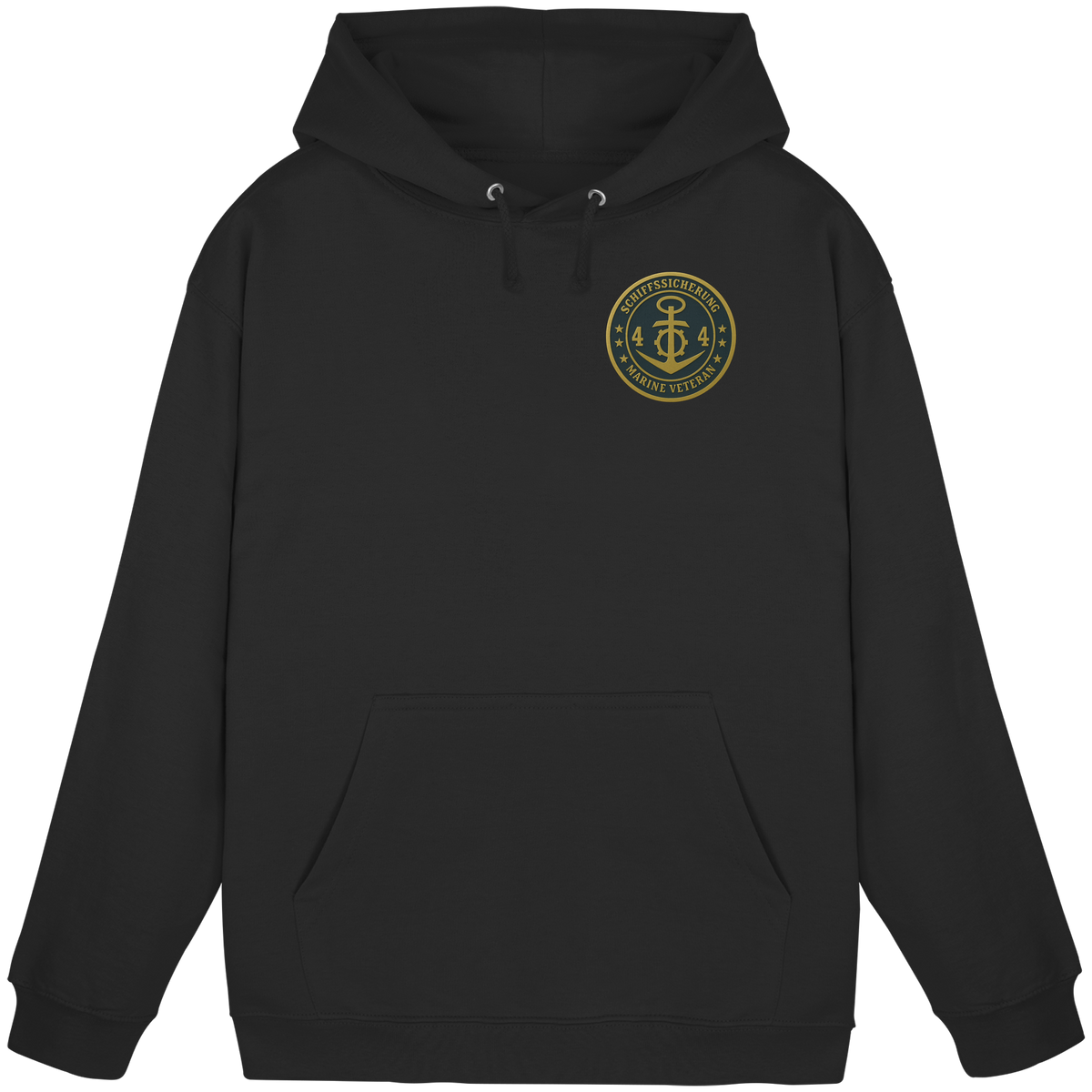 Marine Veteran 44er SCHIFFSSICHERUNG - Metalleffekt - Basic Unisex Hoodie