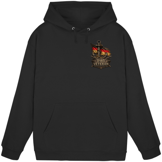 Veteran D185 Flagge Brustlogo - Basic Unisex Hoodie