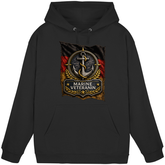 MARINE VETERANIN Flagge - Basic Unisex Hoodie