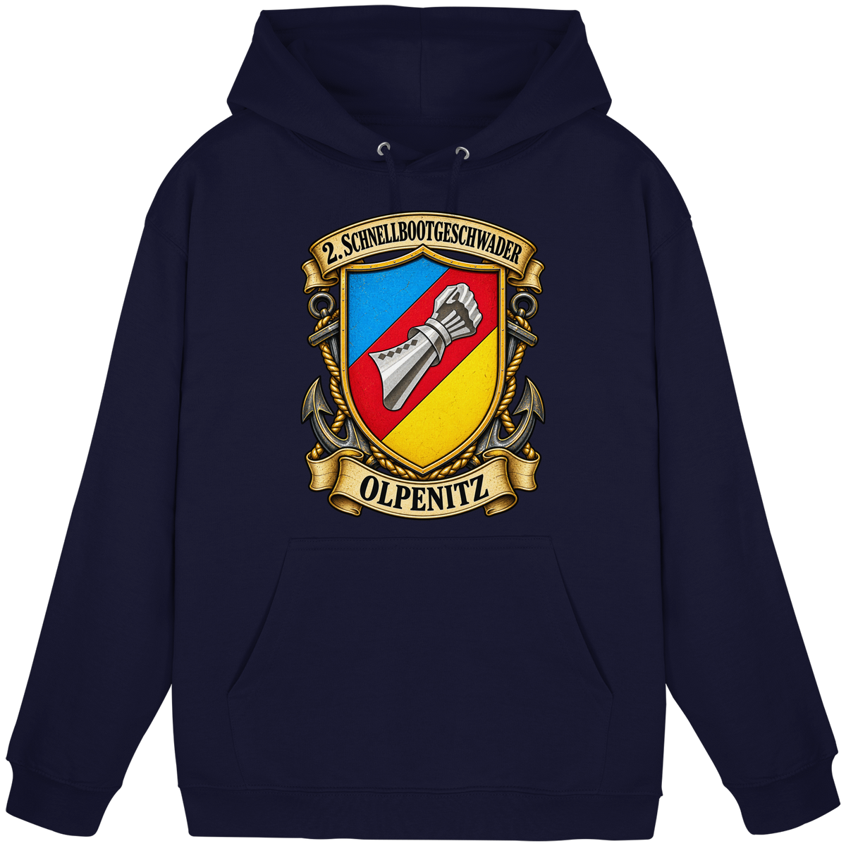 Wappen 2. Schnellbootgeschwader - Olpenitz - Basic Unisex Hoodie